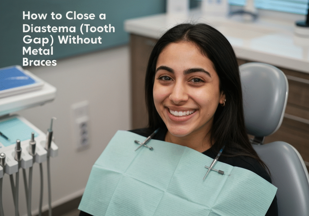 close teeth gap without braces